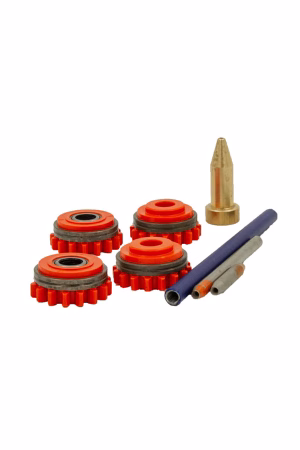 JEU DE 4 GALETS ET ACCESSOIRES POUR KEMPACT RA253 323R FE VK1.2MM KEMPPI F000332